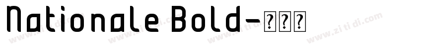 Nationale Bold字体转换